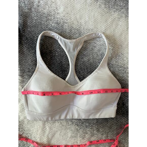 Lululemon Speed Up Bra High Support for C/D Cup White Mesh Back Racerback * 6 * - Picture 5 of 9